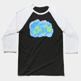 Blue watercolor abstract art Baseball T-Shirt